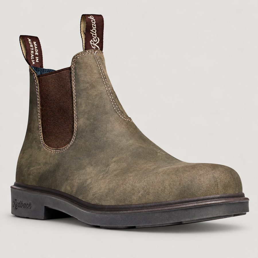 Redback Whistler Chelsea Dress Boot in Iron Bark