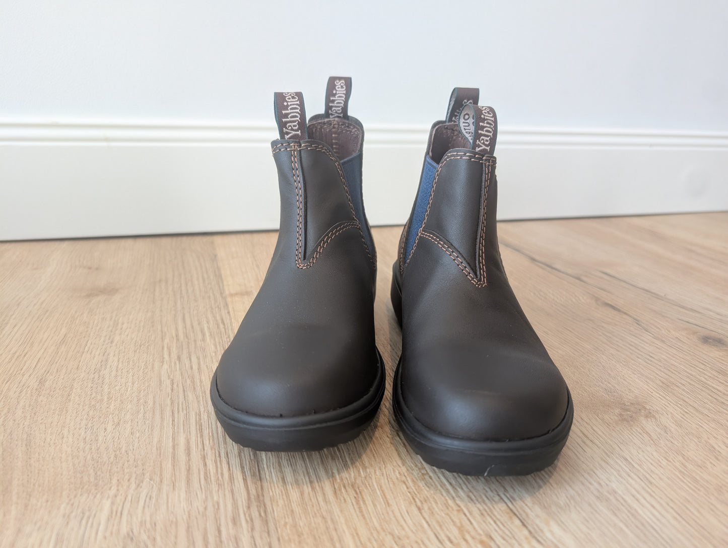 Yabbies Town & Country Chelsea Boots - Dark Brown and Blue