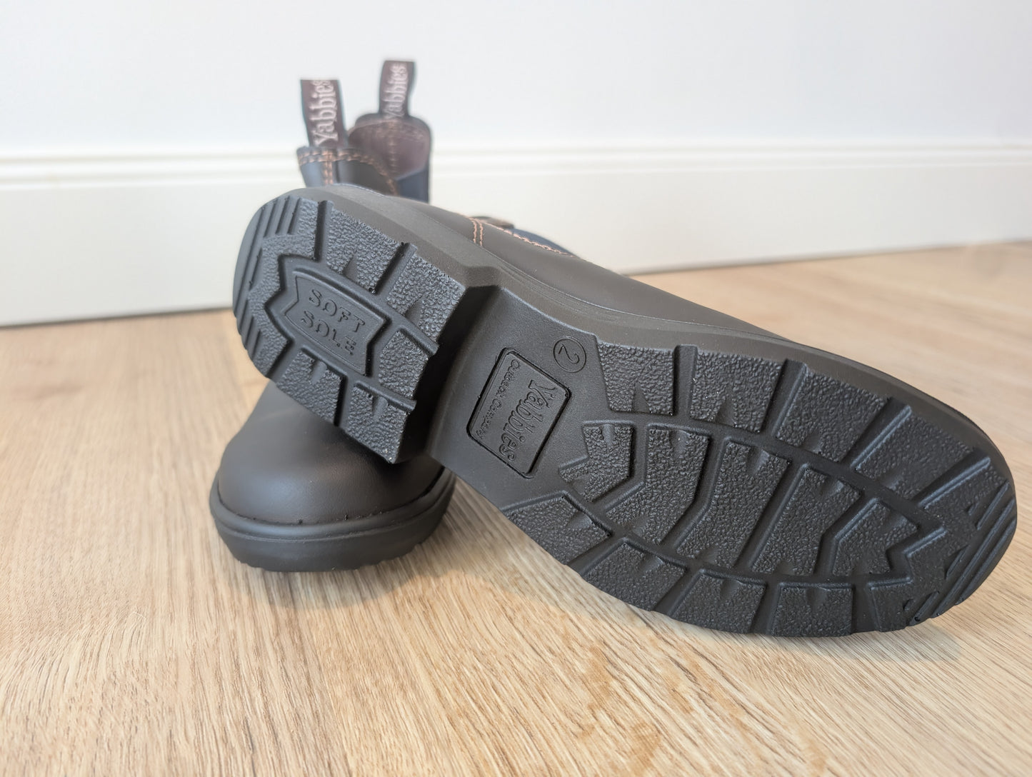 Yabbies Town & Country Chelsea Boots - Dark Brown and Blue