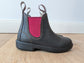 Yabbies Kinderboots aus Leder – Dark Brown and Pink