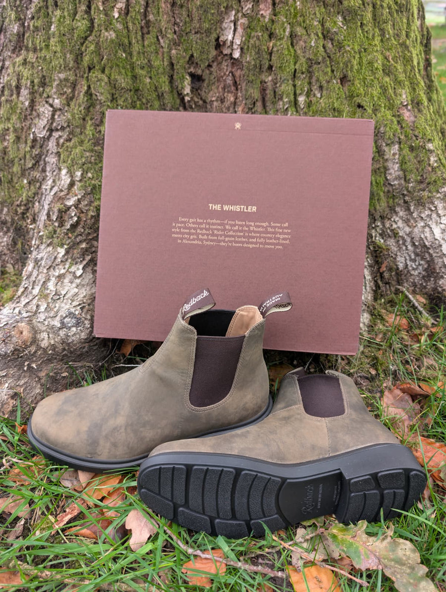 Redback Whistler Chelsea Dress Boot in Iron Bark